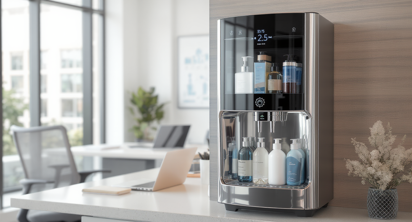 Distributeur automatique de produits pour professionnels en milieu de travail